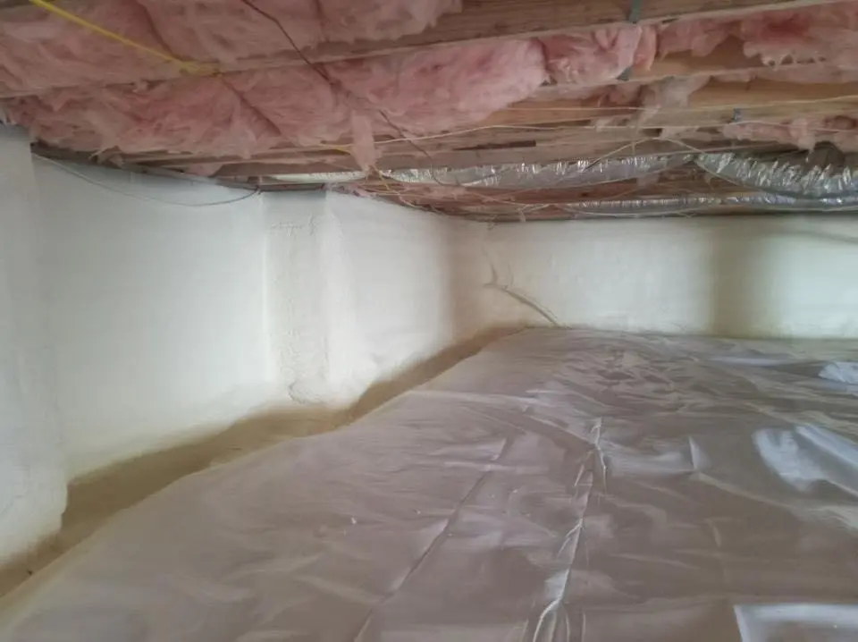 Crawl space encapsulation with closed-cell spray foam for Spray Foam Roofing in Ridge Wood Heights