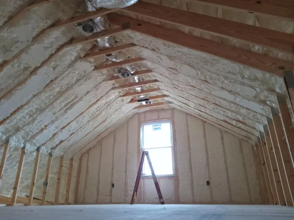 Spray foam roofing application for Crawl Space Insulation project in Ridge Wood Heights